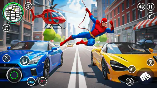 Spider Rope Hero Rescue City screenshot