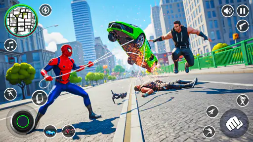 Spider Rope Hero Rescue City screenshot