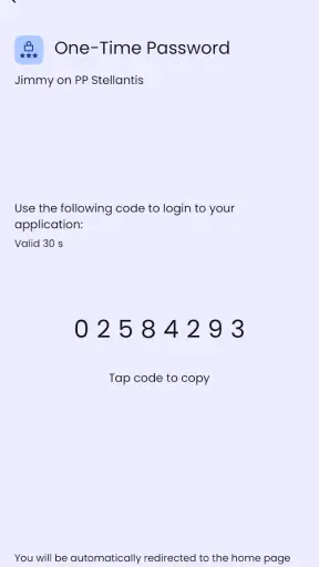 Stellantis Authenticator screenshot
