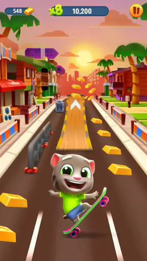 Talking Tom: Corsa all'oro screenshot