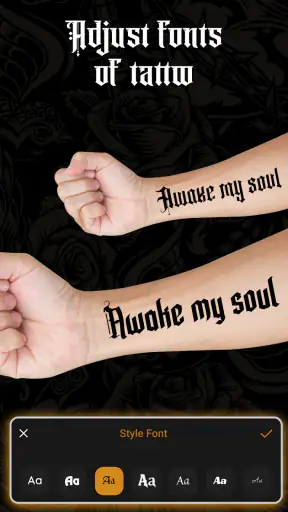 Tattoo Simulator, Tatuaggi App screenshot