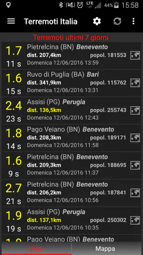 Terremoti Italia No Banner screenshot