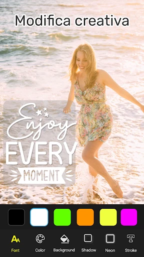 Testo su foto - Editor di foto screenshot
