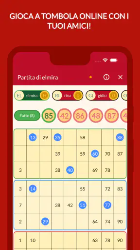 Tombola Online screenshot