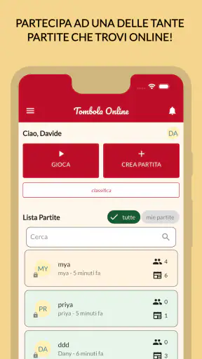Tombola Online screenshot
