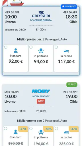 Traghettilines App screenshot