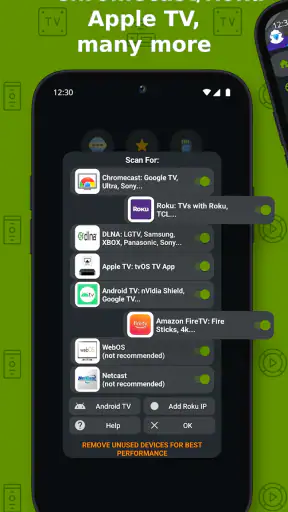 Trasmetti TV+ Chromecast Roku screenshot