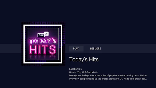 TuneIn Radio: sport e musica screenshot