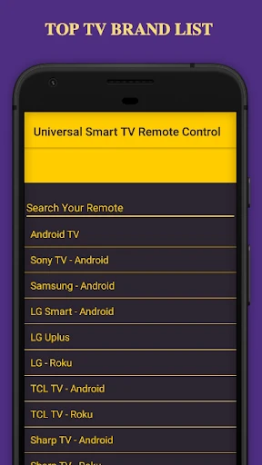 Universal Smart TV Remote screenshot
