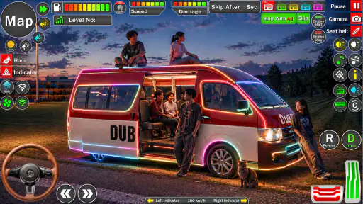Van Driving Dubai Van Game screenshot