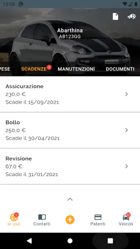 Veicoli - Gestione auto e moto screenshot