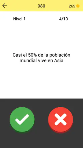 Vero o falso il gioco screenshot