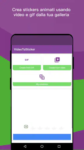 Video su sticker screenshot