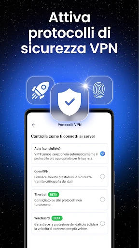 VPN Lumos: VPN veloce Italia screenshot