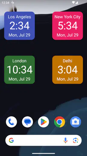 Widget Orologio screenshot