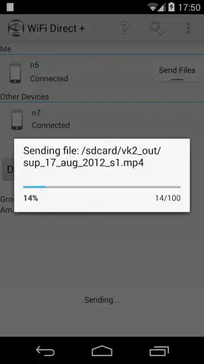 WiFi Direct + screenshot