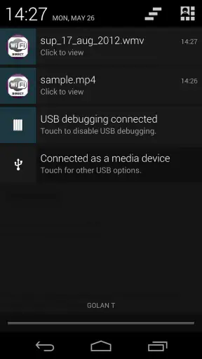 WiFi Direct + screenshot