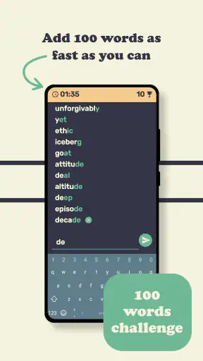 Word Chain Reaction. Wordchy screenshot