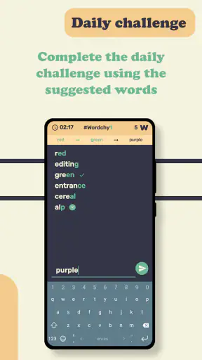Word Chain Reaction. Wordchy screenshot
