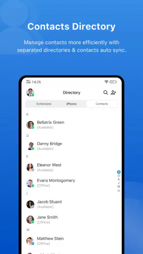Yeastar Linkus Mobile Client screenshot