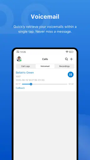 Yeastar Linkus Mobile Client screenshot