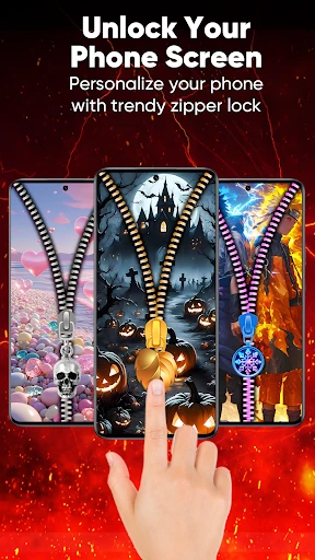 Zipper Lock Screen & Wallpaper screenshot