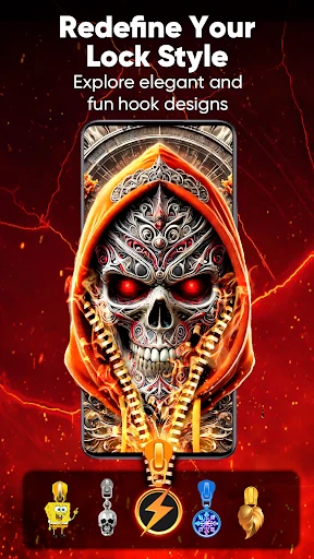 Zipper Lock Screen & Wallpaper screenshot