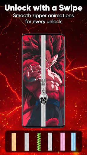 Zipper Lock Screen & Wallpaper screenshot