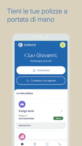 Zurich One Assicurazioni screenshot
