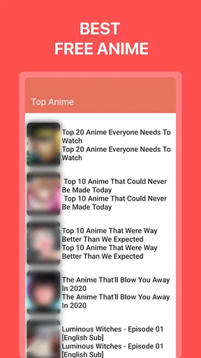 Anime tv - Watch Anime Online screenshot