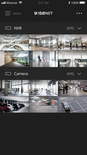 Wisenet mobile screenshot