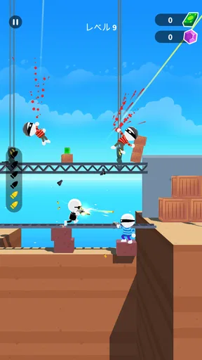 アクションゲーム (Johnny Trigger) screenshot