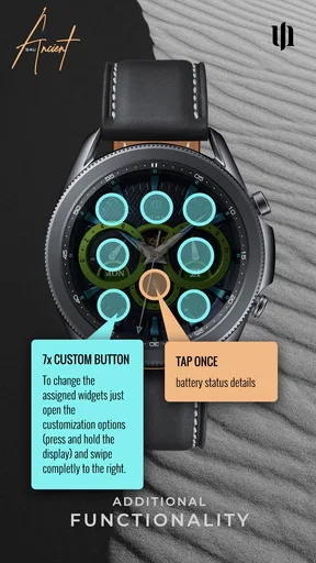 S4U Ancient Gold Watch Face screenshot