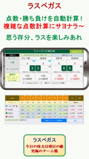 簡単スコア共有＆ゴルフ計算機アプリ  Gゲッター screenshot