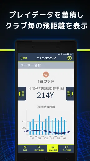 Ai CADDY ゴルフ飛距離ゴルフナビ screenshot