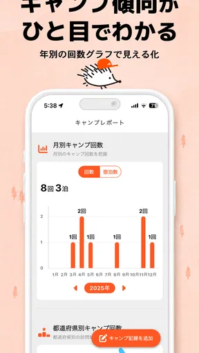 キャンプ場マップ&キャンプ記録 - tents screenshot