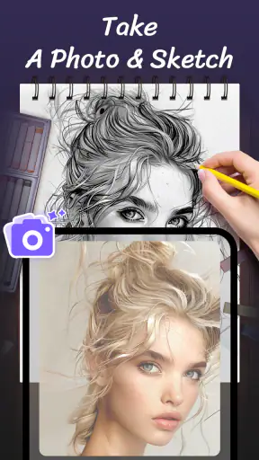 AR お 絵 描 き アプリ- スケッチ 線画 絵 画 screenshot