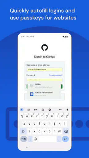 Bitwarden パスワードマネージャー screenshot