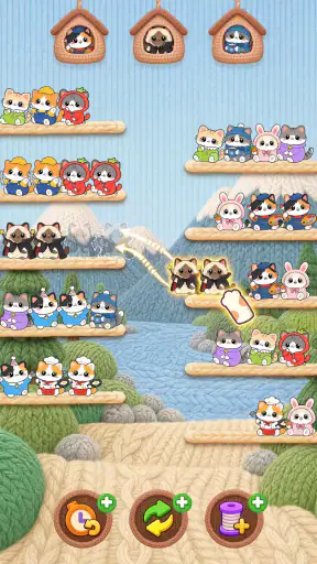Cutie Sort: 猫 ソート 猫 色 並べ替え screenshot