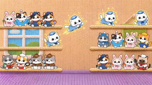 Cutie Sort: 猫 ソート 猫 色 並べ替え screenshot