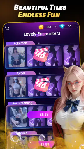 Desire Girls: Mahjong Match screenshot