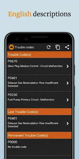 EOBD Facile - OBD2 Car Scanner screenshot