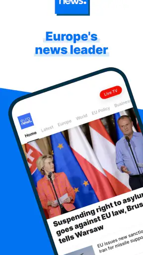 Euronews - Daily, live TV news screenshot