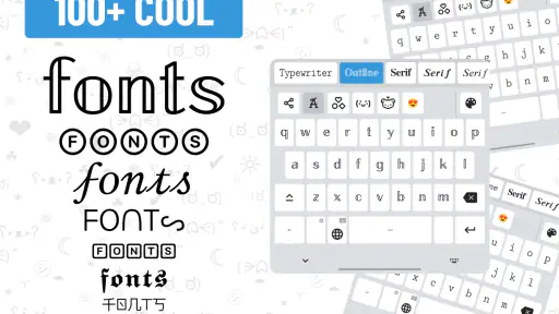 Fonts - フォントと絵文字のキーボードアプリ screenshot