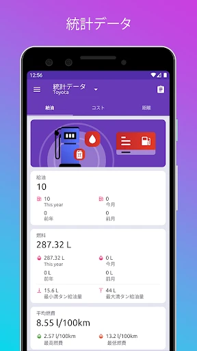 Fuelio: 燃料 & コスト、 GPSレコーダー screenshot
