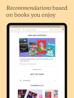 Goodreads: Book Reviews screenshot