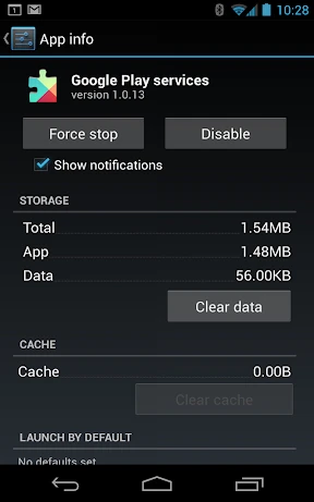 Google Play開発者サービス screenshot