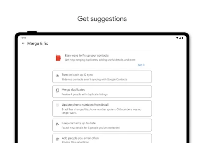 Google コンタクト screenshot