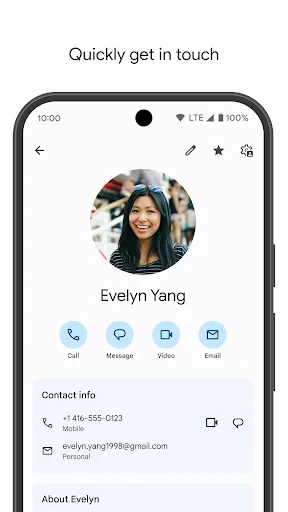Google コンタクト screenshot