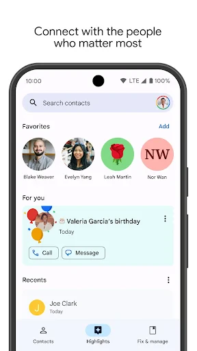 Google コンタクト screenshot